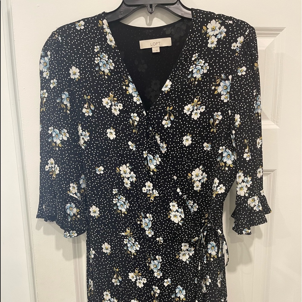 Wrap romper with tie